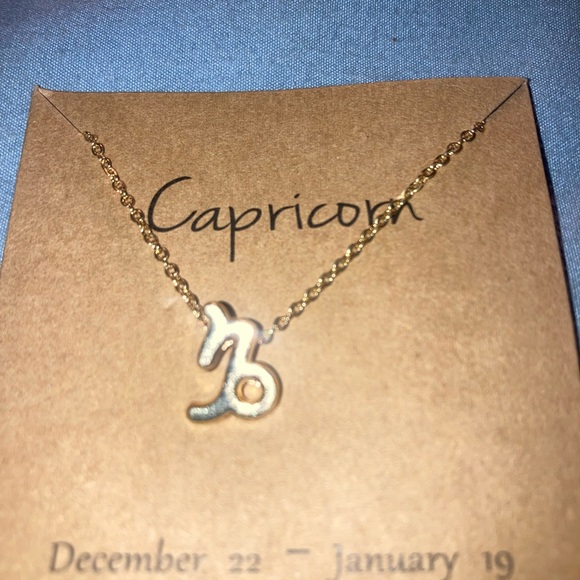 Source Unknown Jewelry - Gold Capricorn Zodiac Pendant Necklace
